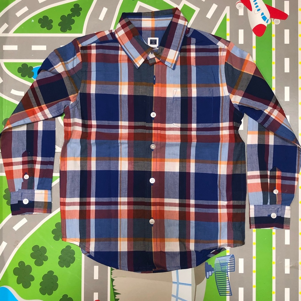 Janie and Jack. Boys short sleeve shirt. 4t
